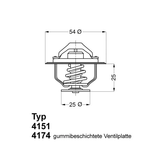 4174.82D Thermostat, coolant