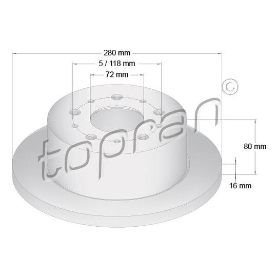 722 596 Brake disk