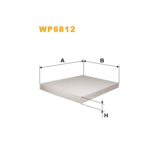 WP6812 Filter, interior air