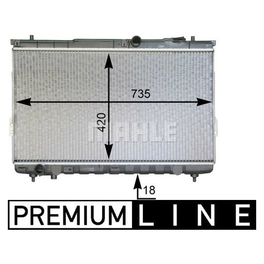 CR 1299 000P Radiator, engine cooling
