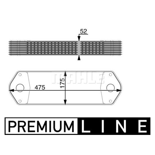 CLC 11 000P Oil Cooler, engine oil
