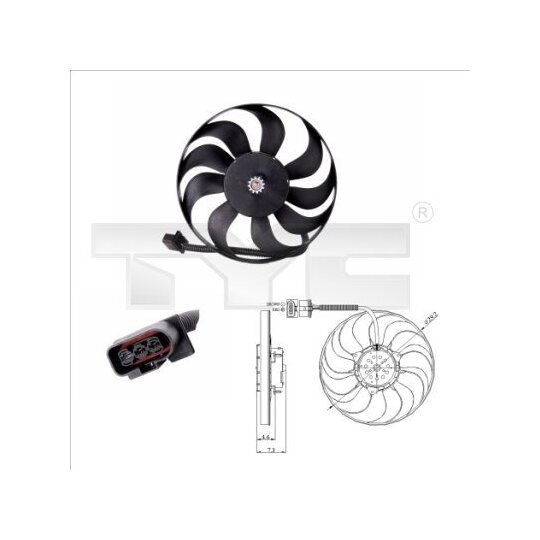 837-0006 Fan, radiator