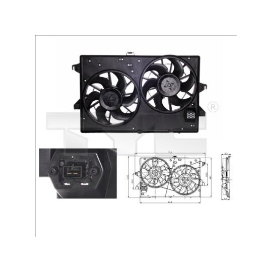 810-0007 Fan, radiator