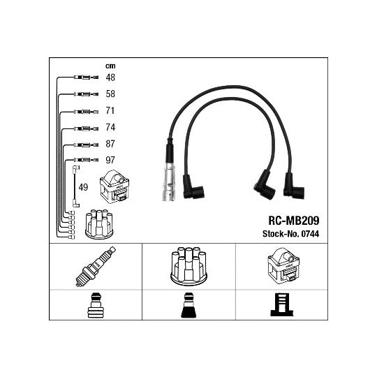 0744 Ignition Cable Kit