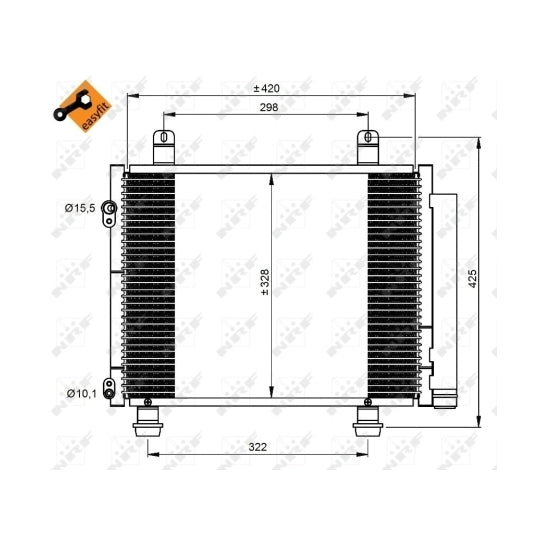 350208 Condenser, air conditioning