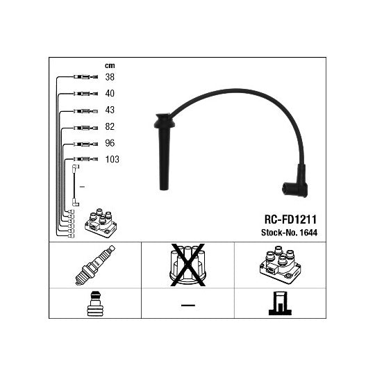 1644 Ignition Cable Kit