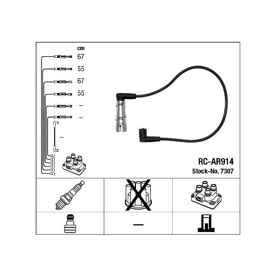 7307 Ignition Cable Kit