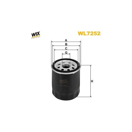 WL7252 Oil filter