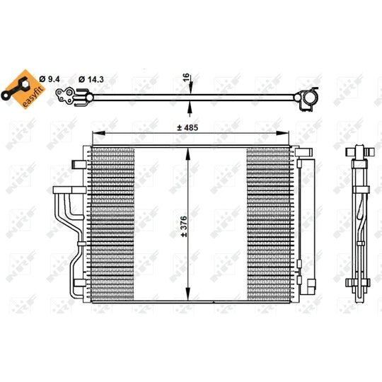 350334 Condenser, air conditioning