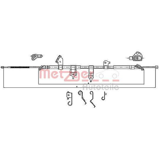 17.1566 Cable, parking brake