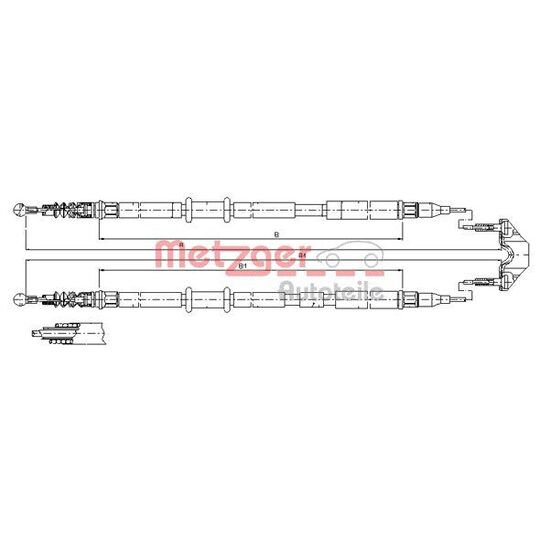 11.5953 Cable, parking brake