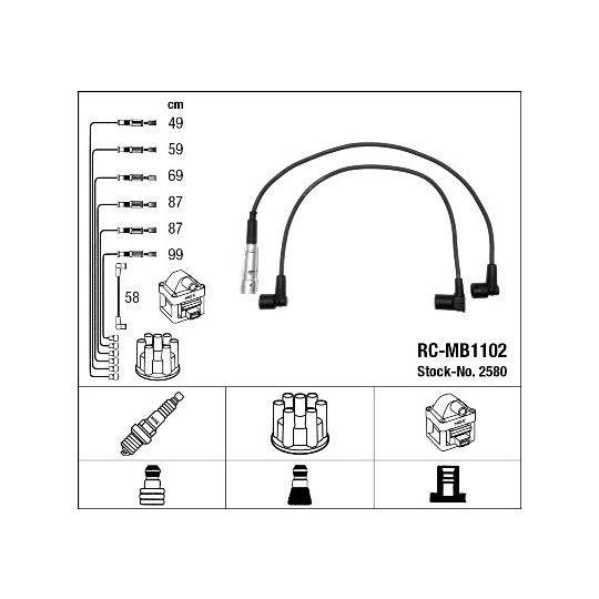 2580 Ignition Cable Kit