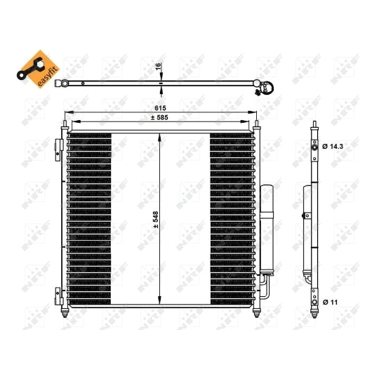 350336 Condenser, air conditioning