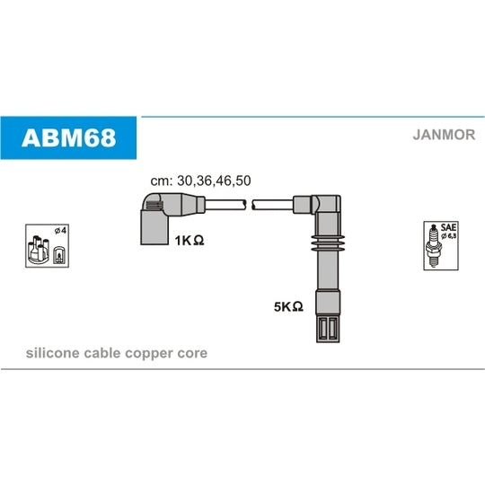 ABM68 Ignition Cable Kit