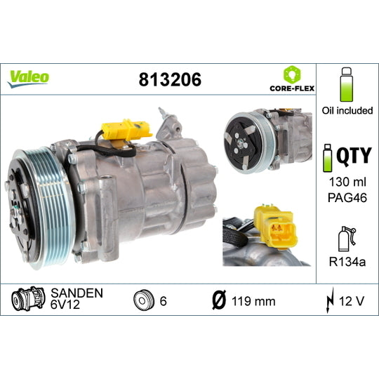 813206 Compressor, air conditioning