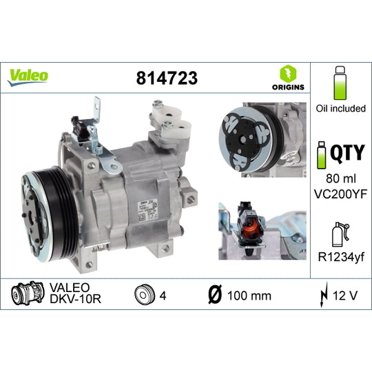 814723 Compressor, air conditioning