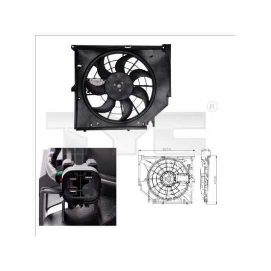 803-0005 Fan, radiator