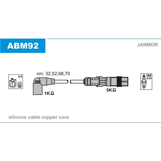 ABM92 Ignition Cable Kit