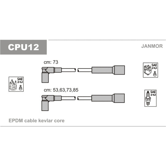 CPU12 Ignition Cable Kit