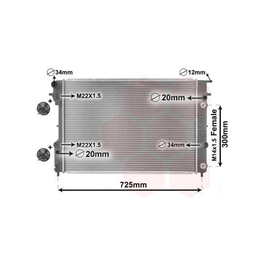 37002193 Radiator, engine cooling