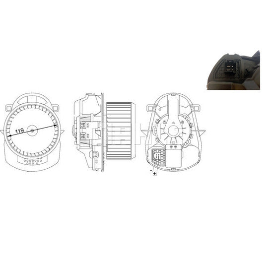 AB 258 000S Interior Blower