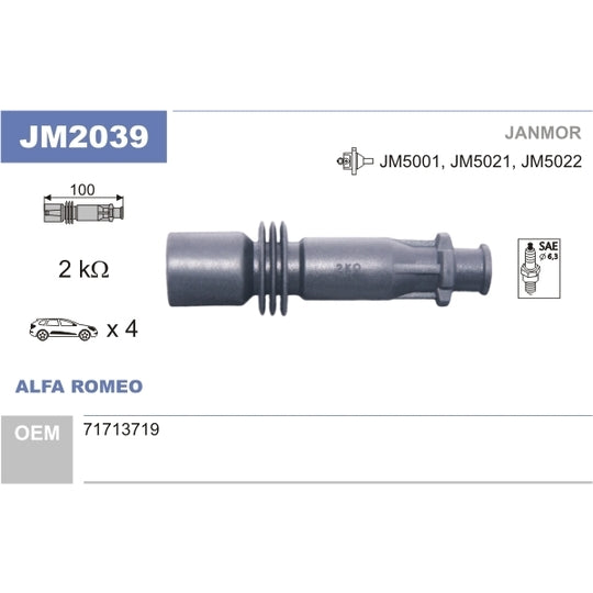 JM2039 Plug, coil