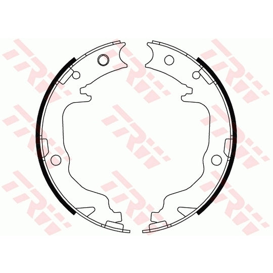 GS8804 Brake Shoe Set, parking brake