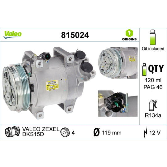 815024 Compressor, air conditioning
