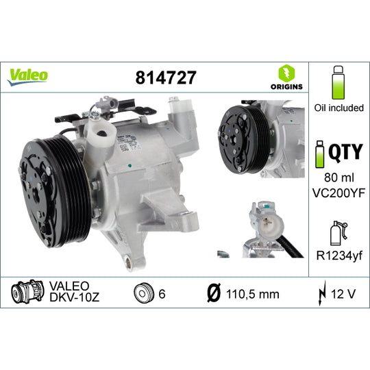 814727 Compressor, air conditioning