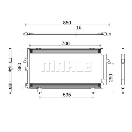 AC 796 000S Condenser, air conditioning