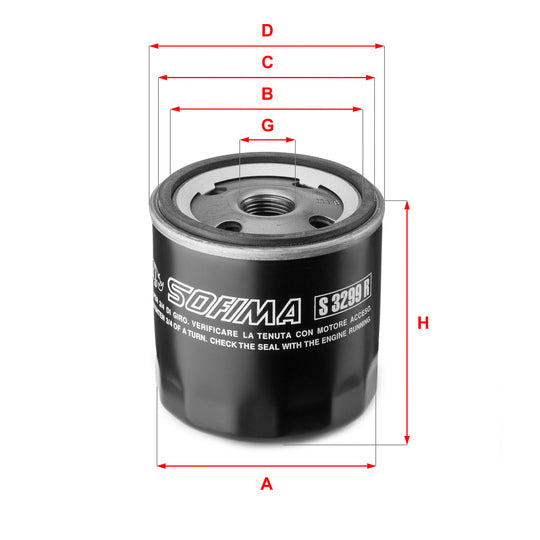 S 3299 R Oil filter