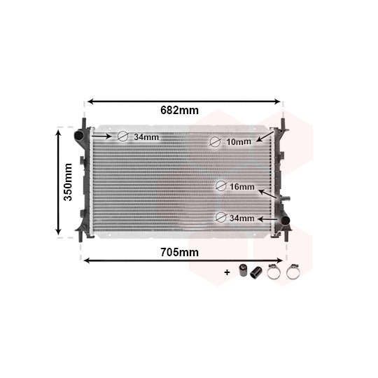 18002265 Radiator, engine cooling