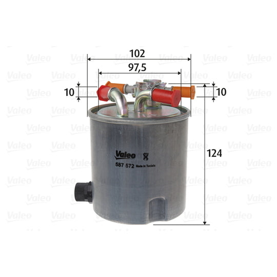 587572 Fuel filter