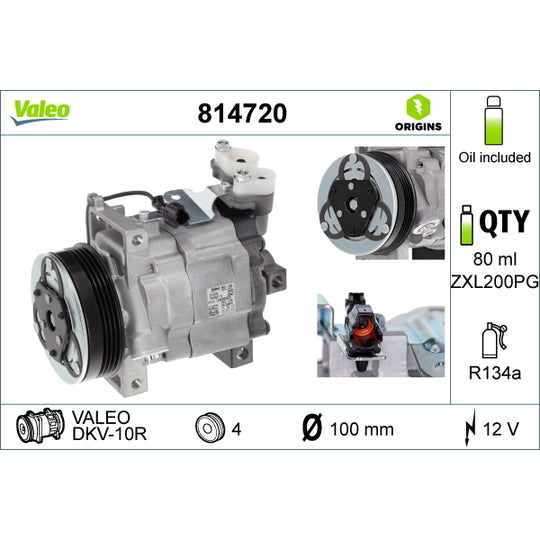 814720 Compressor, air conditioning