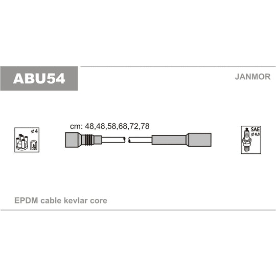ABU54 Ignition Cable Kit