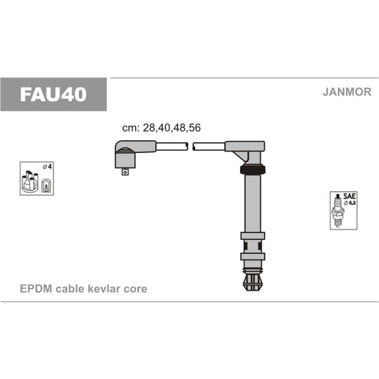 FAU40 Ignition Cable Kit