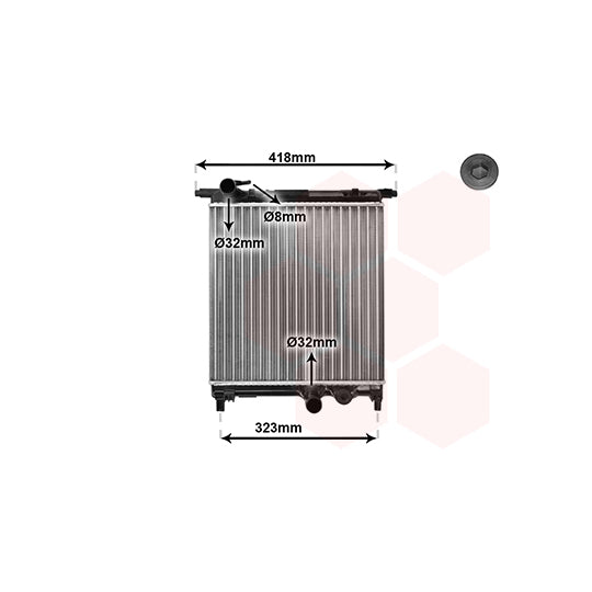 58002325 Radiator, engine cooling