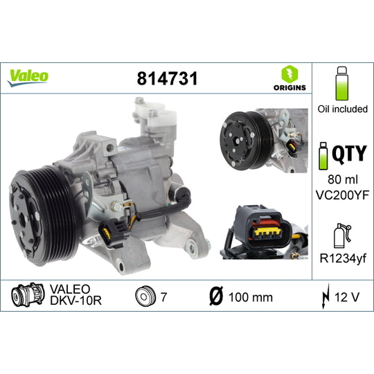 814731 Compressor, air conditioning