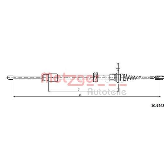 10.9463 Cable, parking brake