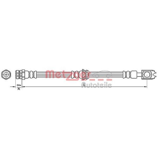 4110439 Brake Hose