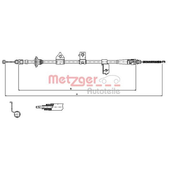 17.6027 Cable, parking brake