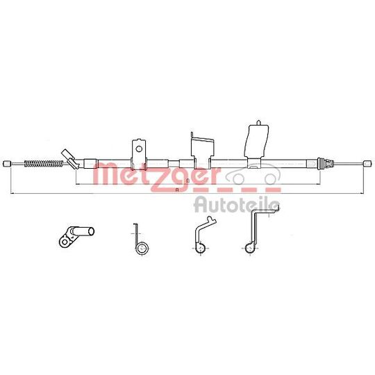 17.0325 Cable, parking brake