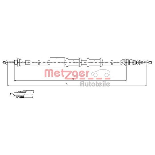 1651.22 Cable, parking brake