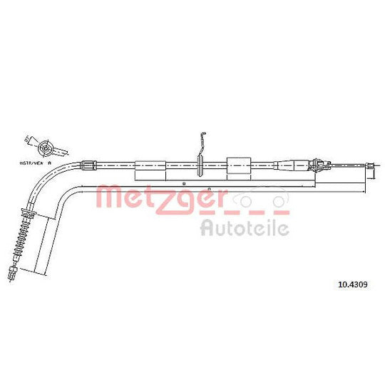 10.4309 Cable, parking brake