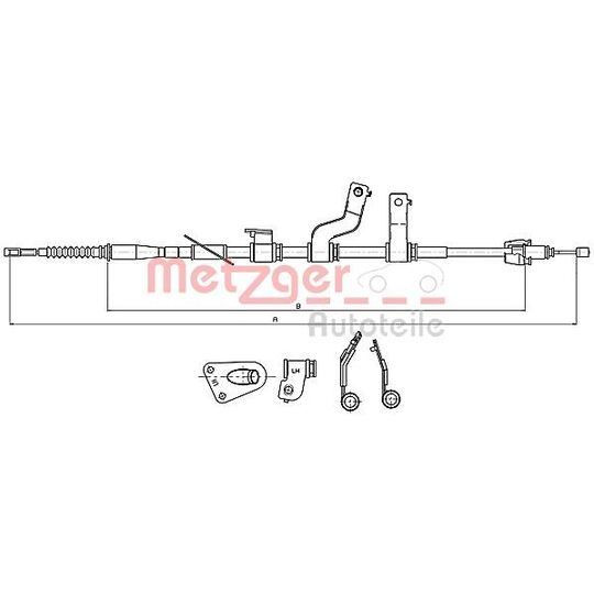 17.2579 Cable, parking brake
