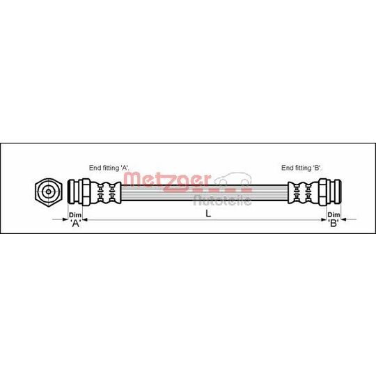 4111018 Brake Hose