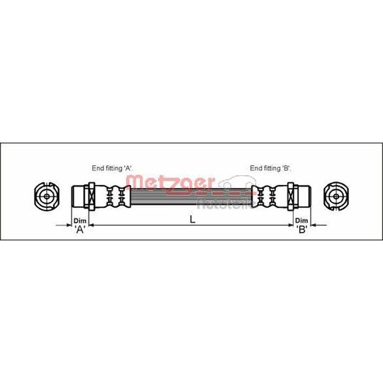 4112824 Brake Hose