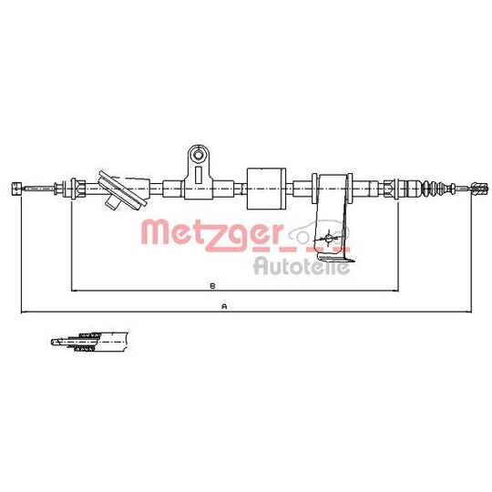 12.0101 Cable, parking brake