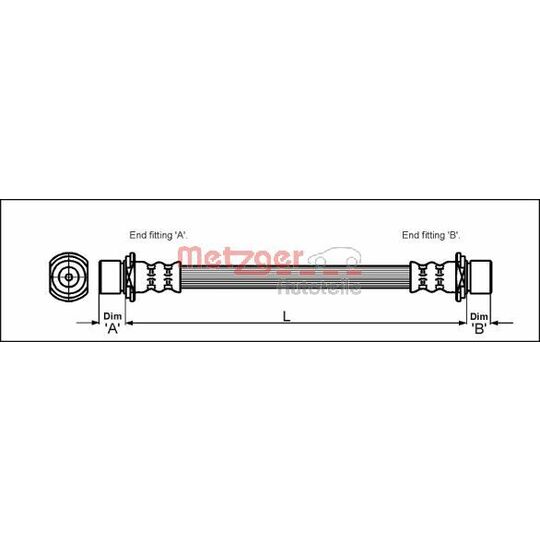 4112210 Brake Hose
