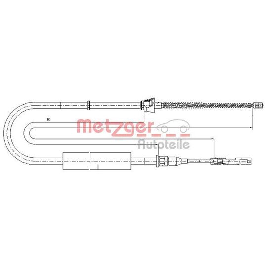 10.7507 Cable, parking brake